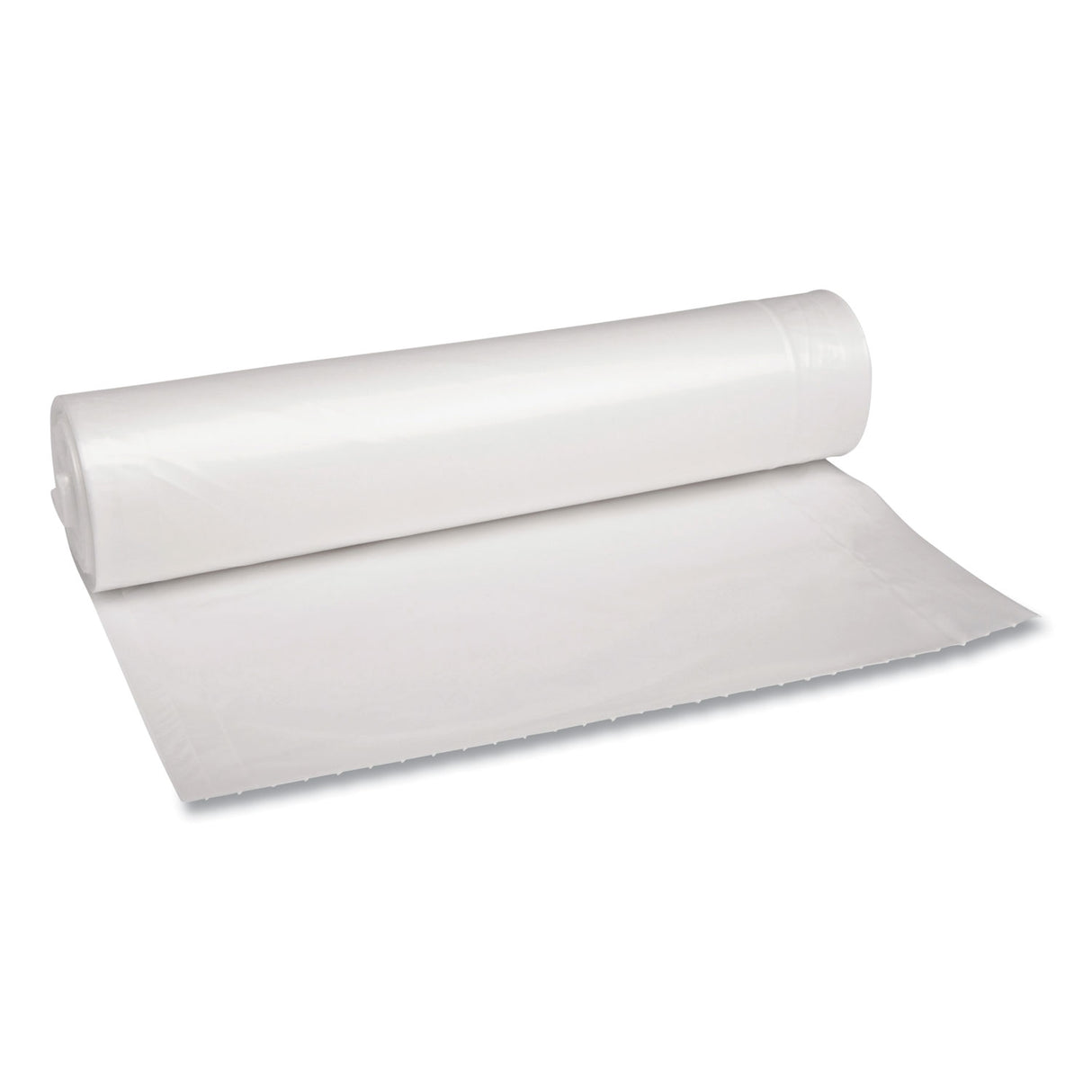 Boardwalk® 45 Gallon Clear Garbage Bags, 40x46, 1.1mil, 100 Bags, BWK531