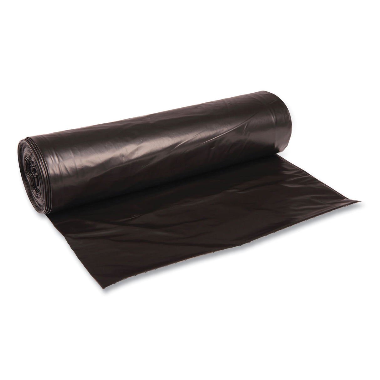 Boardwalk® 56 Gallon Black Garbage Bags, 43x47, 1.6mil, 100 Bags, BWK522