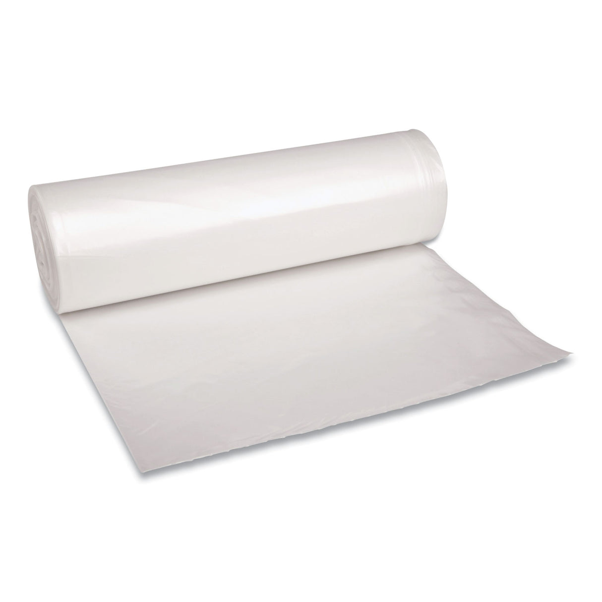 Boardwalk® 60 Gallon Clear Garbage Bags, 38x58, 1.4mil, 100 Bags, BWK537