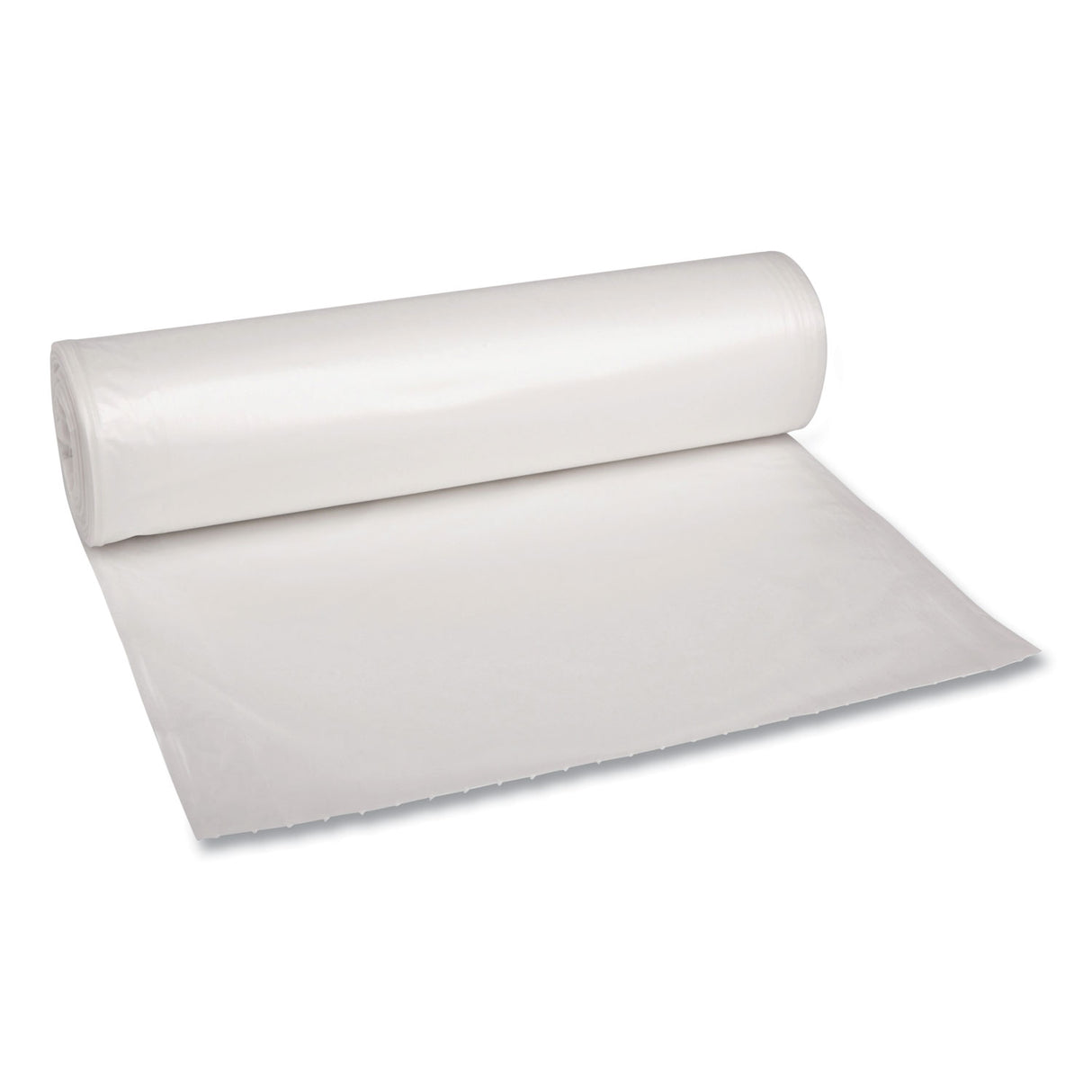 Boardwalk® 60 Gallon Clear Garbage Bags, 38x58, 1.1mil, 100 Bags, BWK533