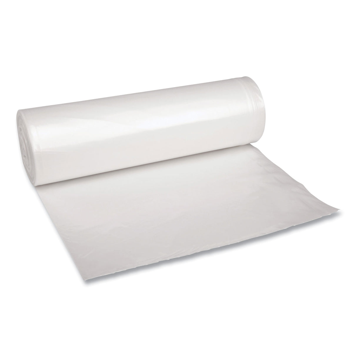 Boardwalk® 45 Gallon Clear Garbage Bags, 40x46, 1.4mil, 100 Bags, BWK535