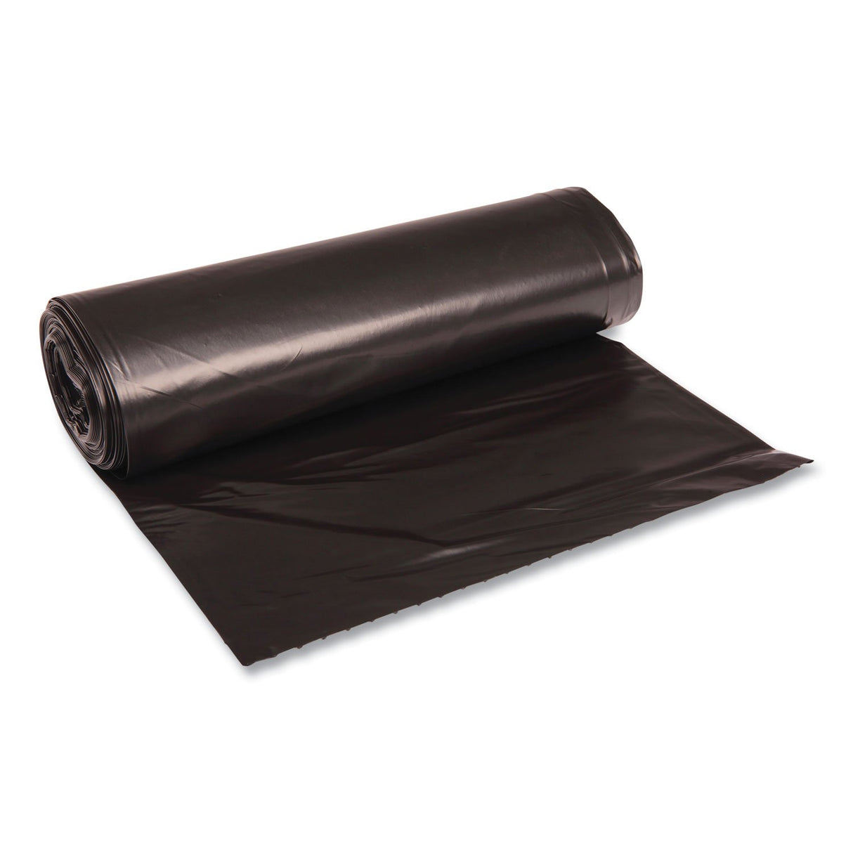 Boardwalk® 60 Gallon Black Garbage Bags, 38x58, 1.2mil, 100 Bags, BWK519