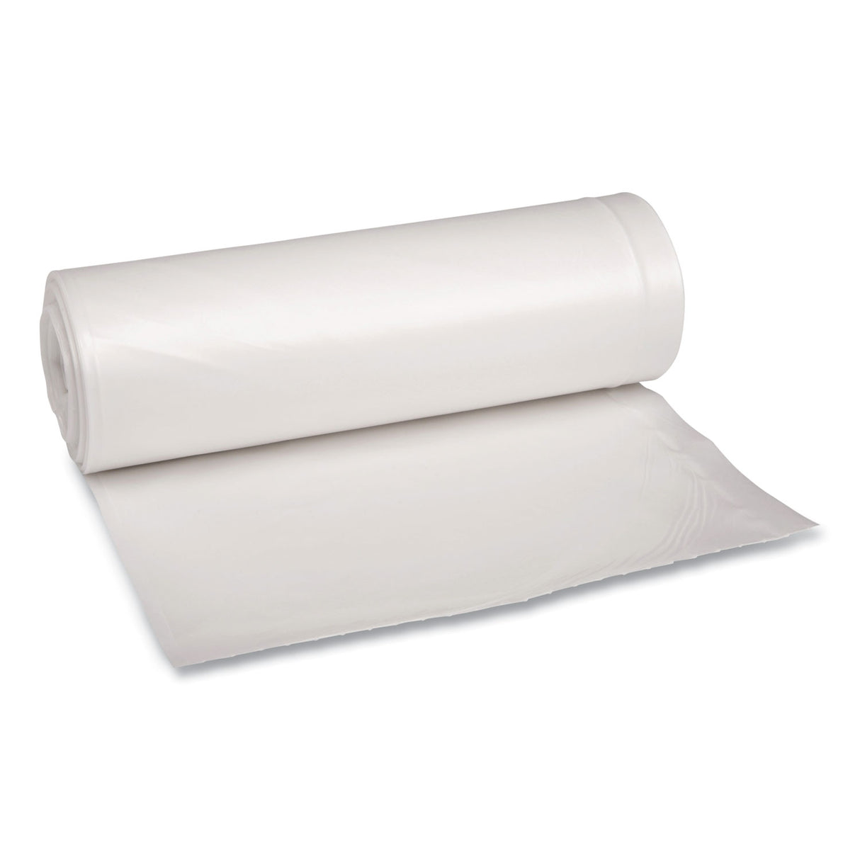Boardwalk® 60 Gallon Clear Garbage Bags, 38x58, 1.75mil, 100 Bags, BWK538
