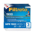 Filtrete Ultimate Allergen Reduction Filters (20"x20"x1", 3 pk.) | Whole-Room Allergy Defense Filtrete