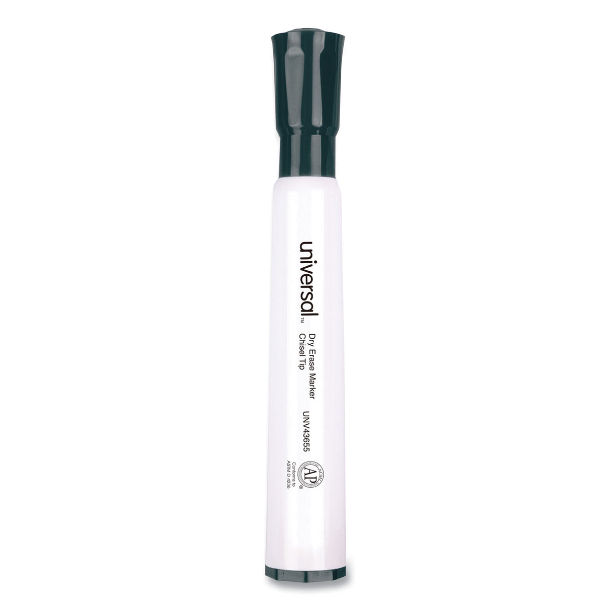 Universal Dry Erase Marker Value Pack, Broad Chisel Tip, Black, 36/Pack (UNV43655)