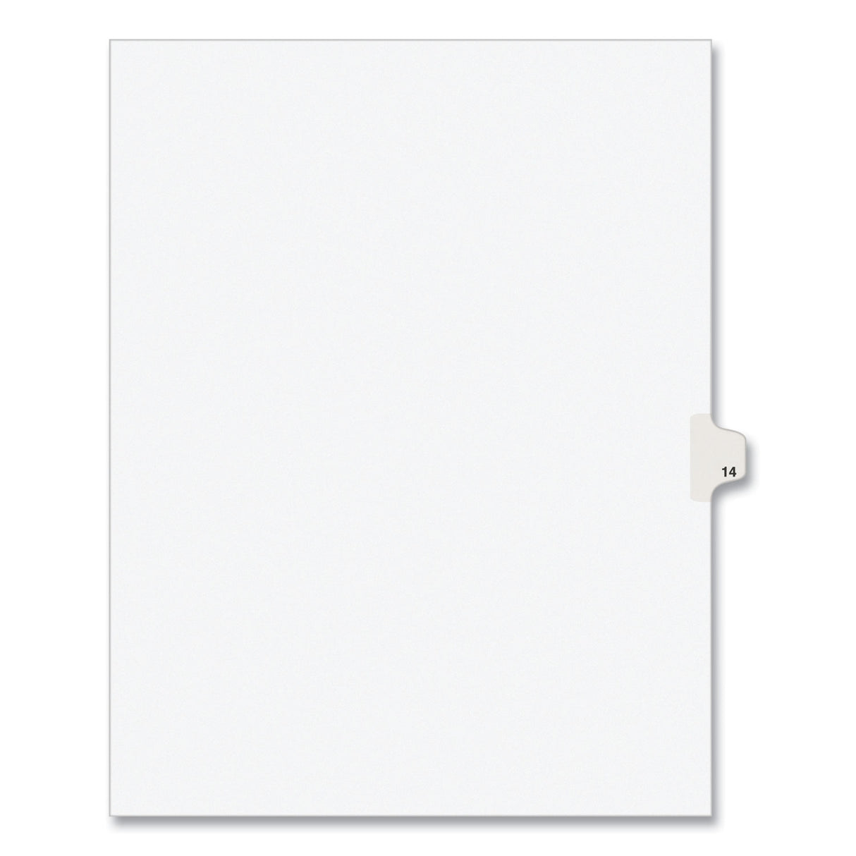 Preprinted Legal Exhibit Side Tab Index Dividers, Avery Style, 10-Tab, 14, 11 x 8.5, White, 25/Pack (11924)