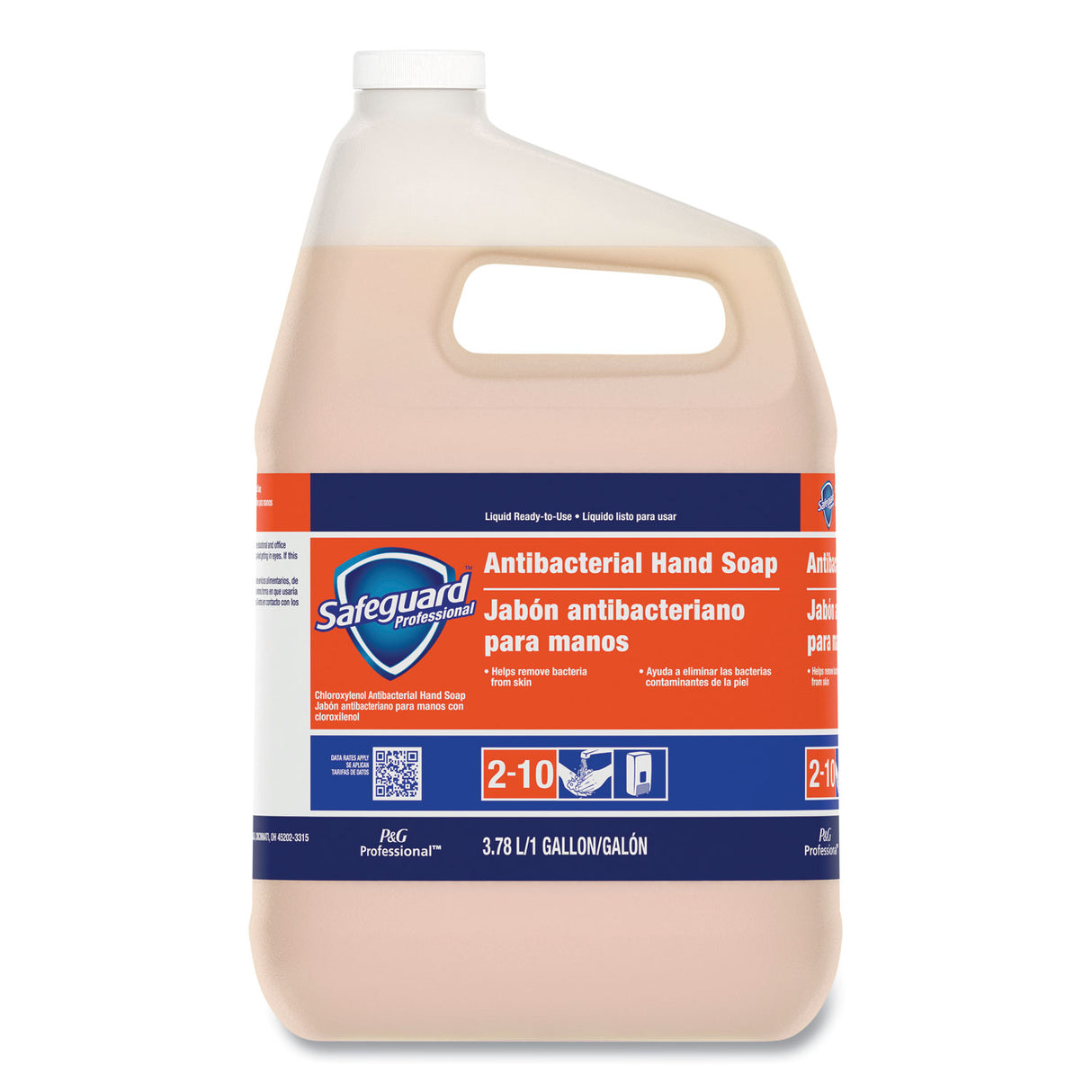 Safeguard Professional Antibacterial Liquid Hand Soap, Light Scent, 1 gal, 2/Carton (02699)