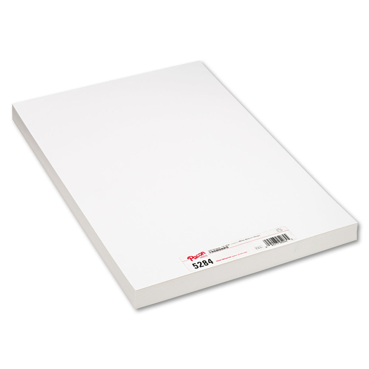 Pacon Medium Weight Tagboard, 12 x 18, White, 100/Pack (5284)