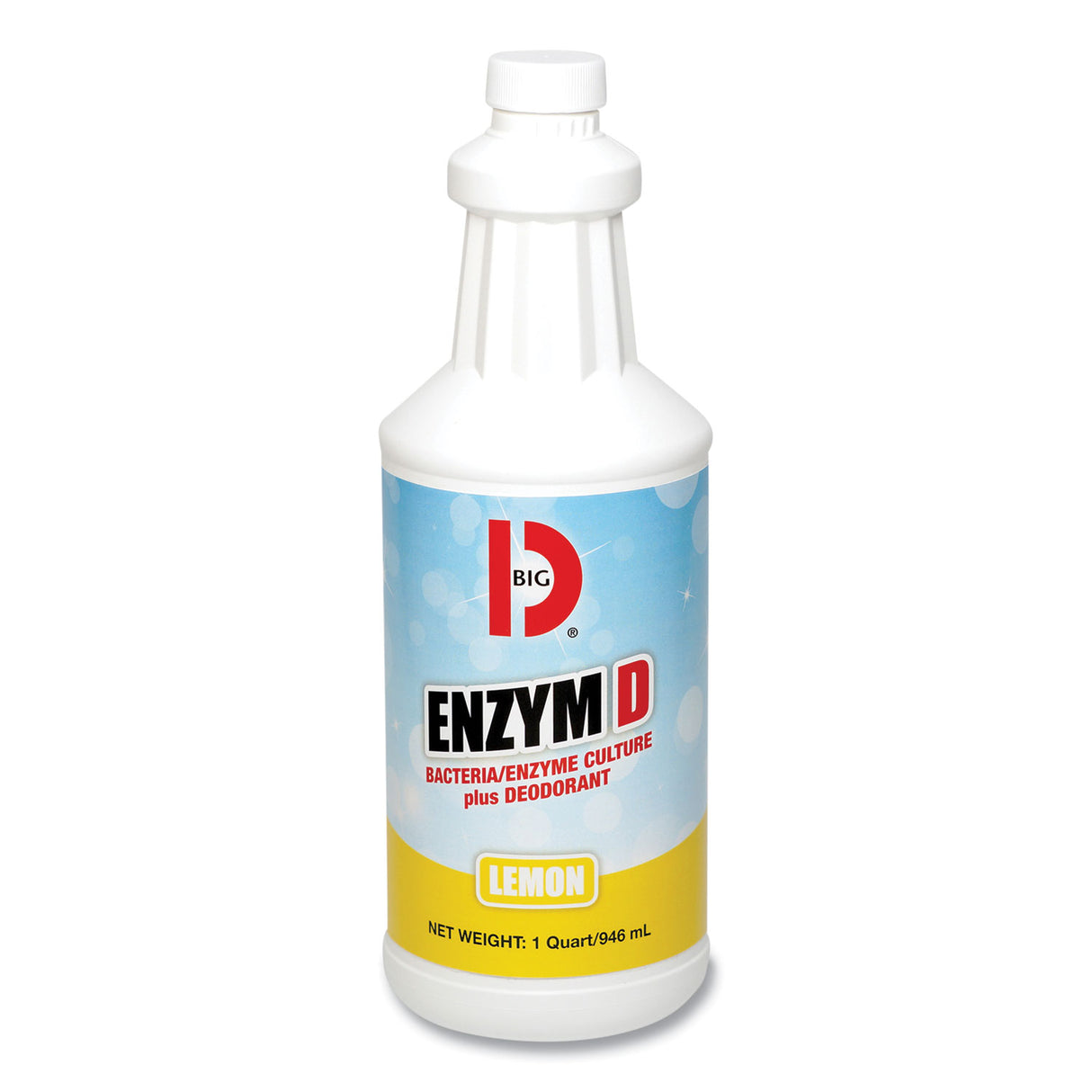 Big-D Enzym D Digester Liquid Deodorant, Lemon, 32 oz Bottle, 12/Carton (500)