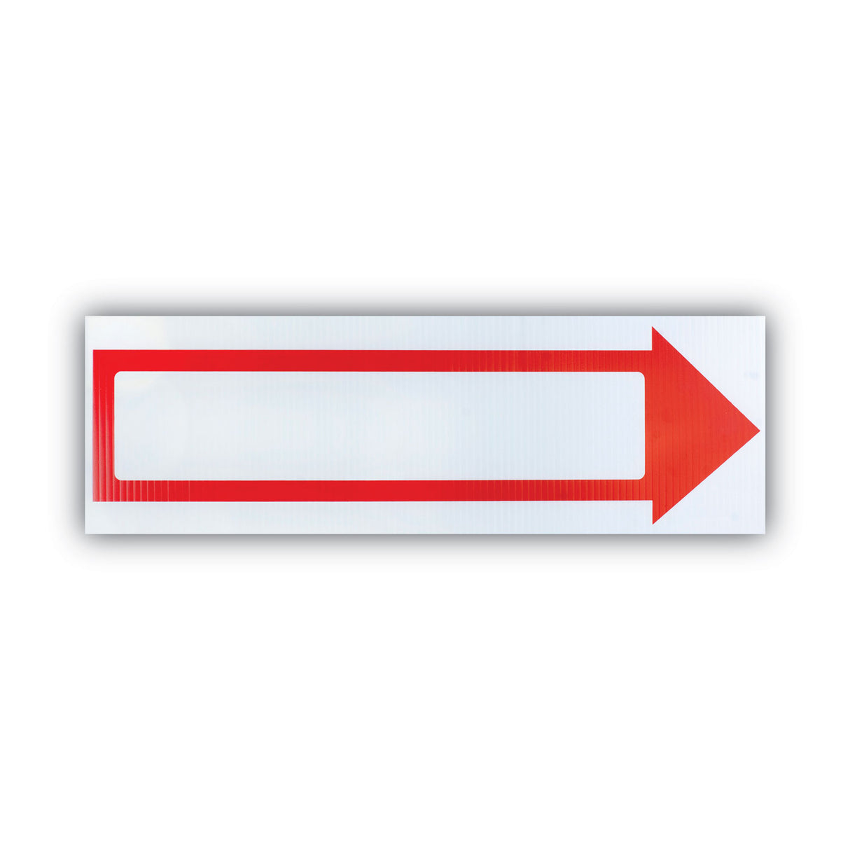 COSCO Stake Sign, 6 x 17, Blank White with Printed Red Arrow (098056)