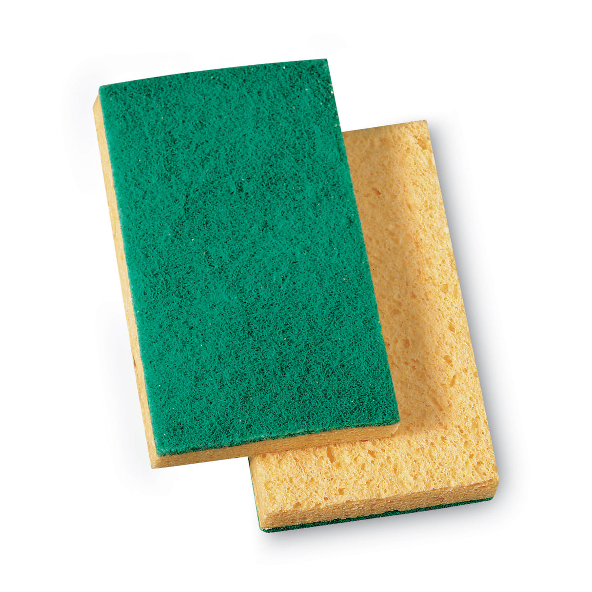 3M Niagara Medium Duty Scrubbing Sponge 74N, 3.6 x 6, 1" Thick, Yellow/Green, 20/Carton (19428)