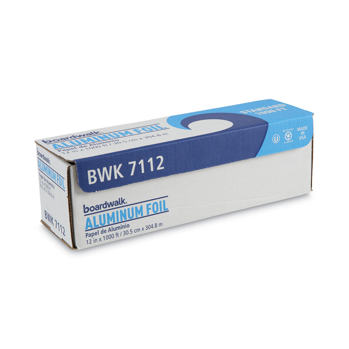 Boardwalk® Extra Standard Aluminum Foil Roll, 12"x 1000 ft, 1 Roll (BWK7112)