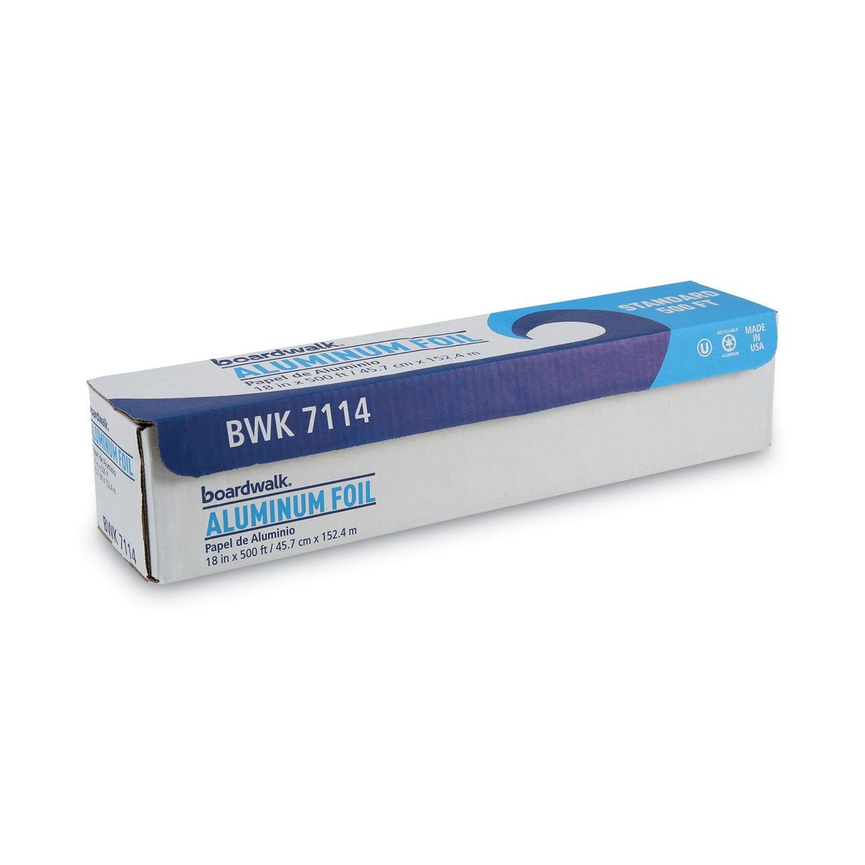 Boardwalk® Extra Standard Aluminum Foil Roll, 18" x 500 ft, 1 Roll (BWK7114)