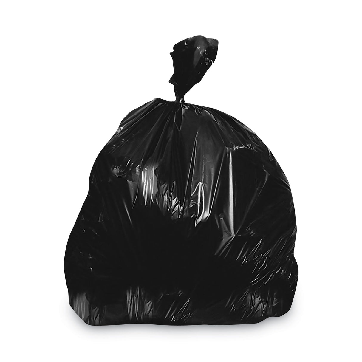 Heritage Linear Low-Density Can Liners, 33 gal, 1.5 mil, 33" x 39", Black, Flat Pack, 250/Carton (H6639AK)