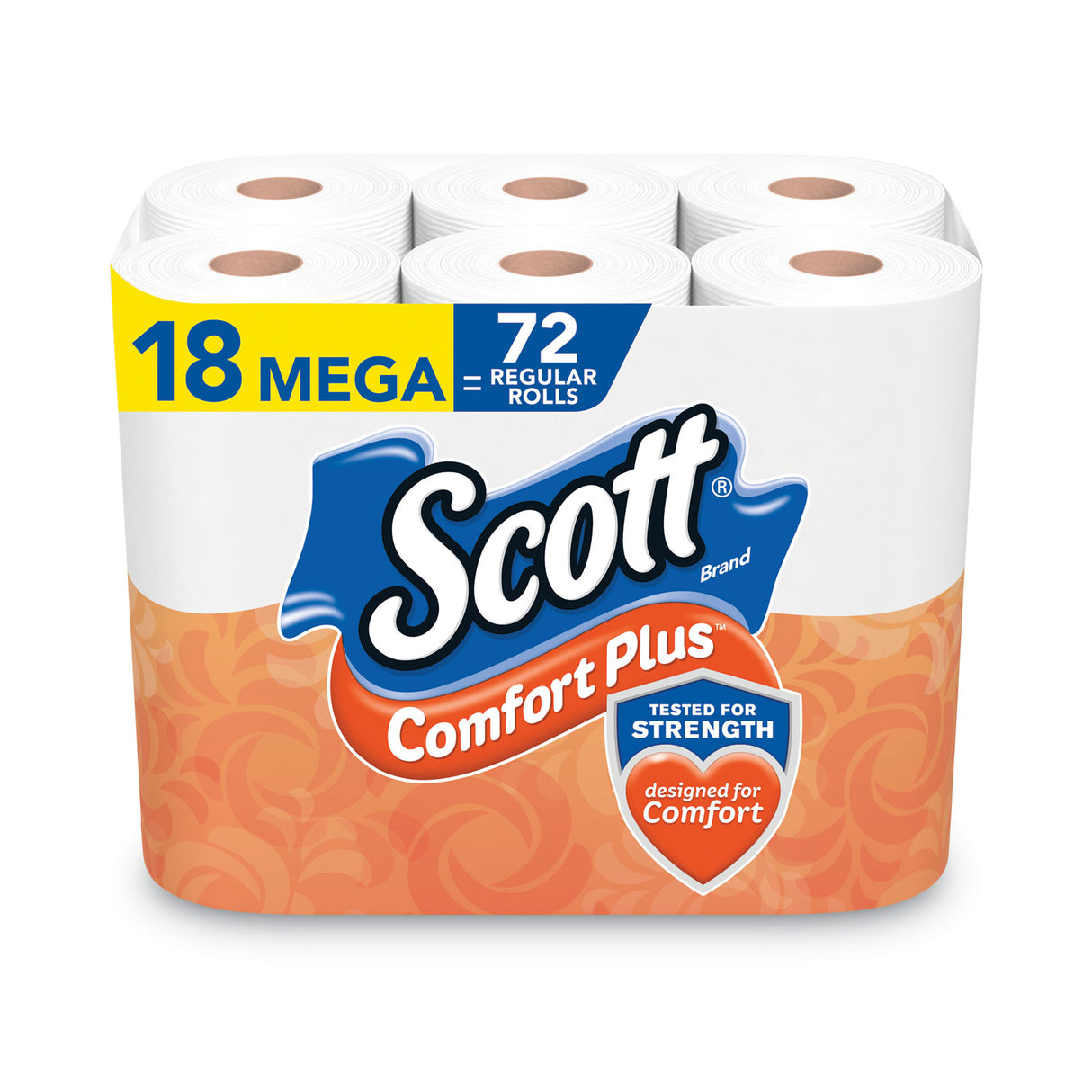 Scott® ComfortPlus Toilet Paper, 1-Ply, 425 Sheets, 18 Rolls (5425849729)