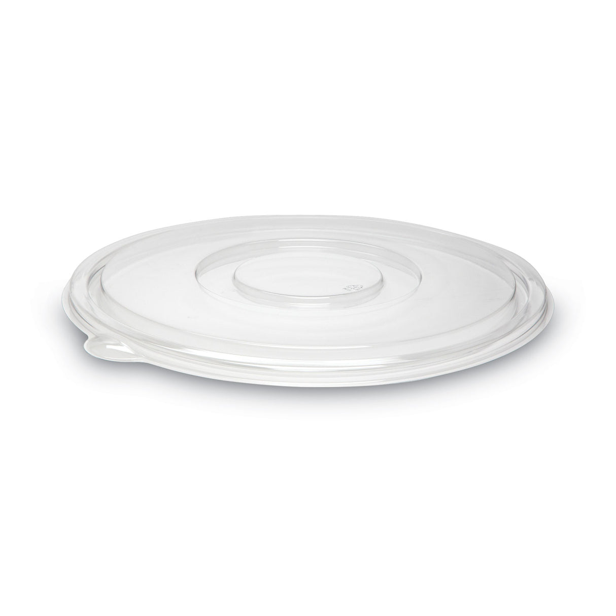 WNA Caterline Pack n' Serve Plastic Lids, Flat Lid, 12" Diameter, Clear, 50/Carton (APB160FLAT)