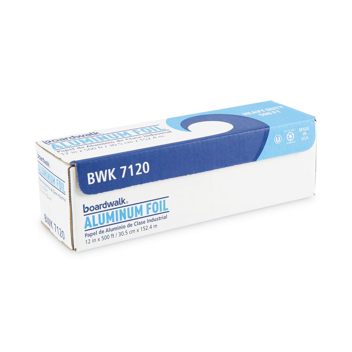 Boardwalk® Heavy-Duty Aluminum Foil Roll, 12" x 500 ft, 1 Roll (BWK7120)