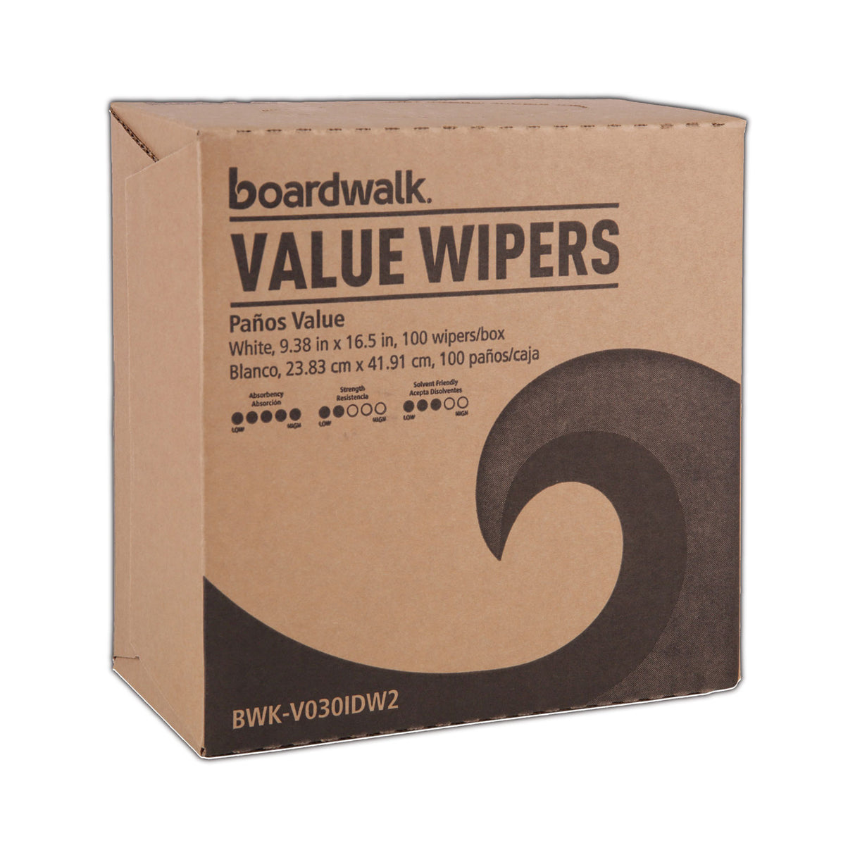 Boardwalk® DRC Wipers, White, 9 1/3 x 16 1/2, 900/Carton (BWKV030IDW2)