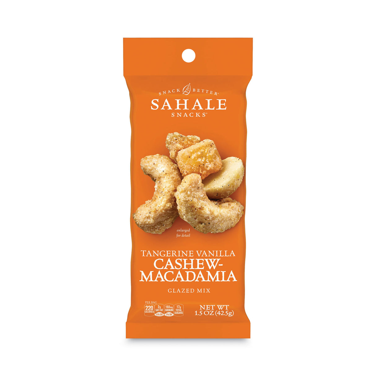 Sahale Snacks Glazed Mixes, Tangerine Vanilla, 1.5 oz Pouch, 18/Carton (900015)