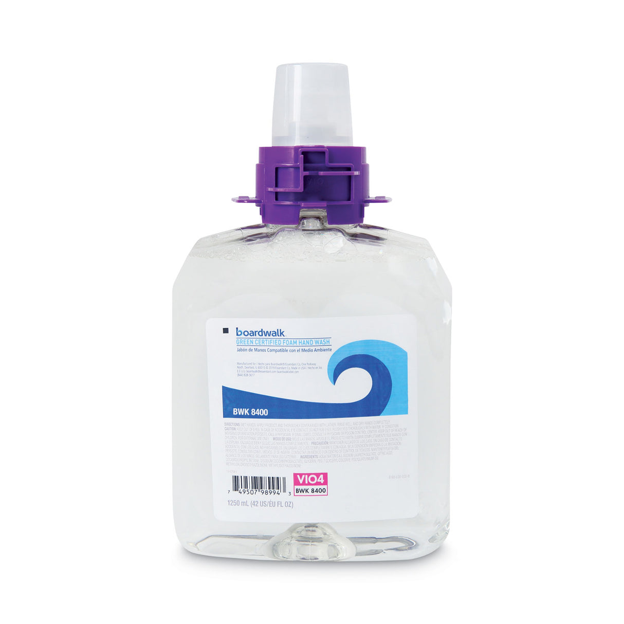 Boardwalk® Green Foam Soap, Fragrance Free, 1250ml Refill, 4 per Carton (BWK8400)