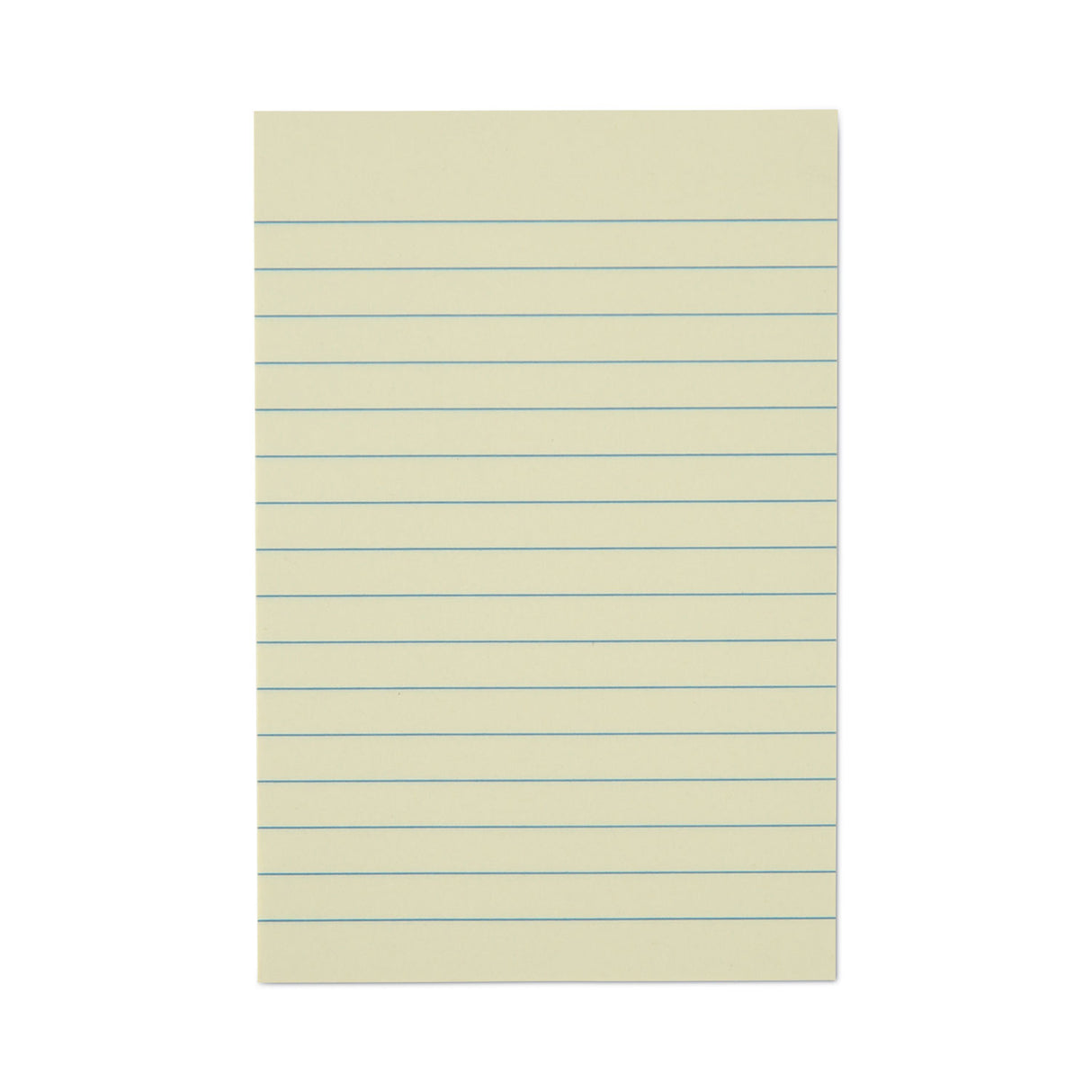 Universal Recycled Self-Stick Note Pads, Note Ruled, 4" x 6", Yellow, 100 Sheets/Pad, 12 Pads/Pack (UNV28073)