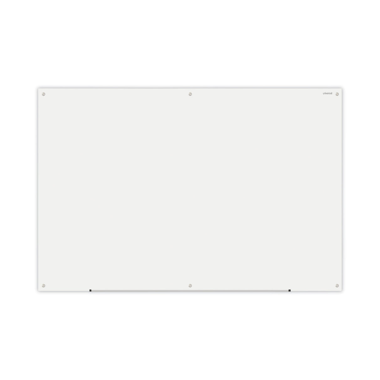Universal Frameless Glass Marker Board, 72 x 48, White Surface (UNV43234)