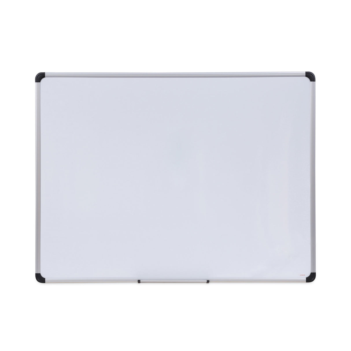 Universal Magnetic Steel Dry Erase Marker Board, 48 x 36, White Surface, Aluminum/Plastic Frame (UNV43734)