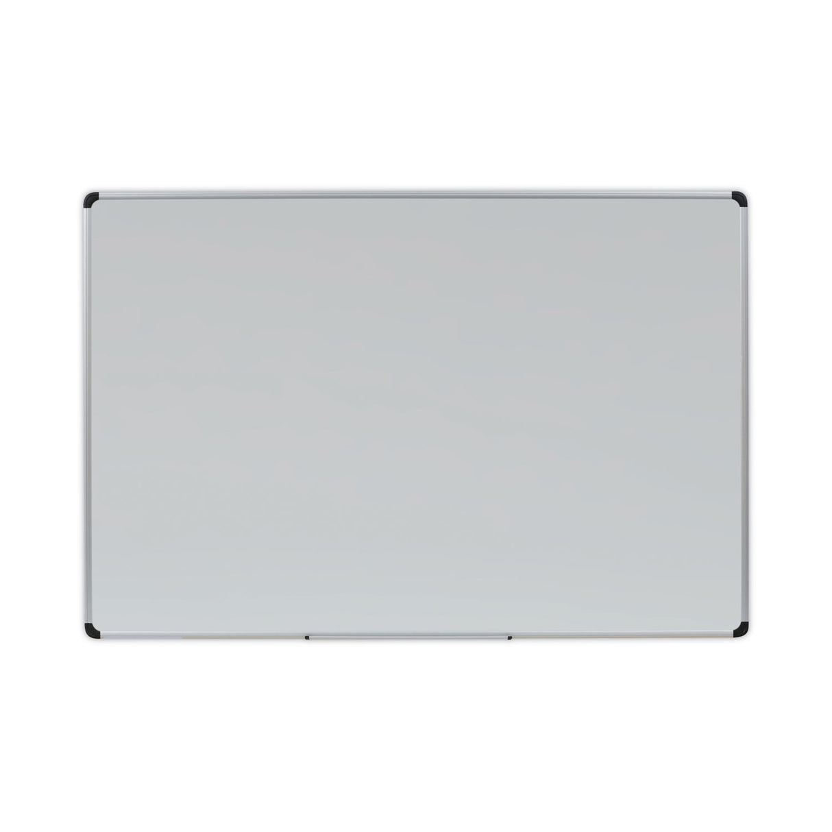 Universal Deluxe Porcelain Magnetic Dry Erase Board, 72 x 48, White Surface, Silver/Black Aluminum Frame (UNV43843)