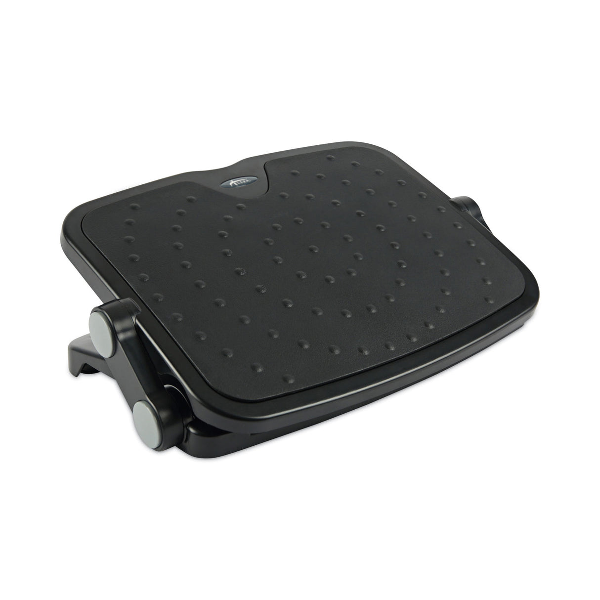 Alera Soft Cushioned Ergonomic Footrest, 14w x 19.63d x 3.75 to 7.5h, Black (ALEFS112)