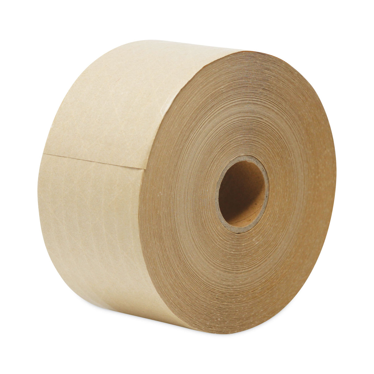 General Supply Glass-Fiber Reinforced Gummed Kraft Sealing Tape, 3" Core, 3" x 375 ft, Brown, 8/Carton (UNV7300)