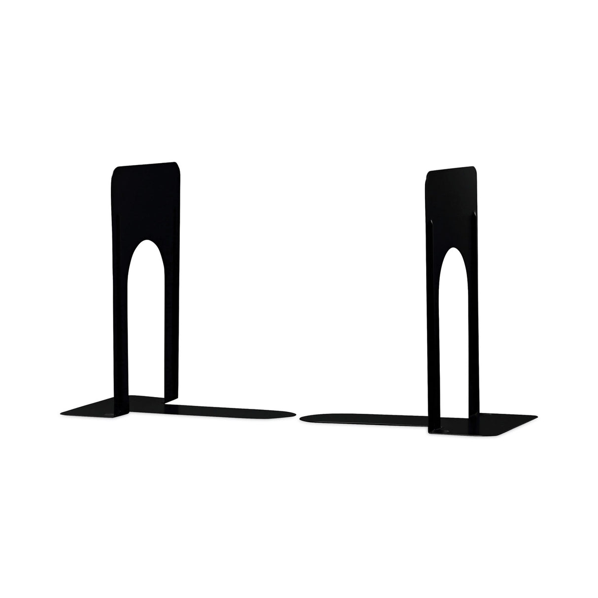 Universal Economy Bookends, Standard, 5.88 x 8.25 x 9, Heavy Gauge Steel, Black, 1 Pair (UNV54091)