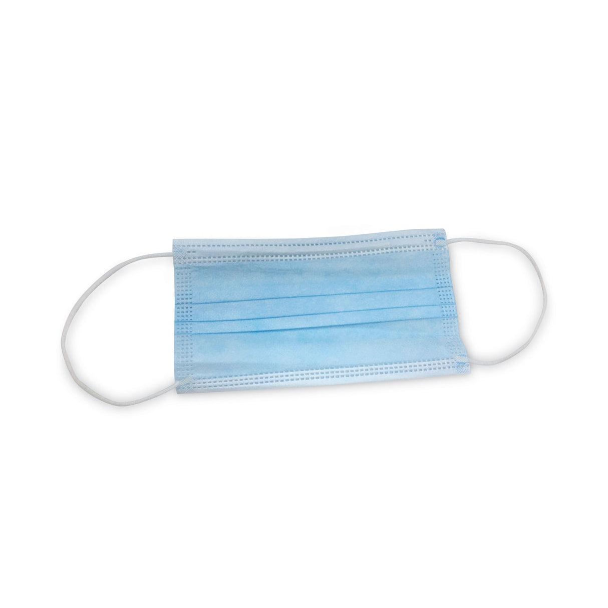 GN1 Three-Ply General Use Face Mask, Blue/White, 2,500/Carton (MS2500)