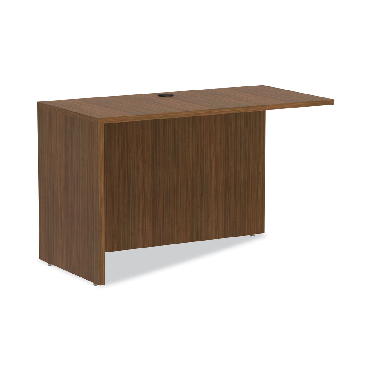 Alera Valencia Series Reversible Return/Bridge Shell, 47.25w x 23.63d x 29.5h, Modern Walnut (ALEVA354824WA)