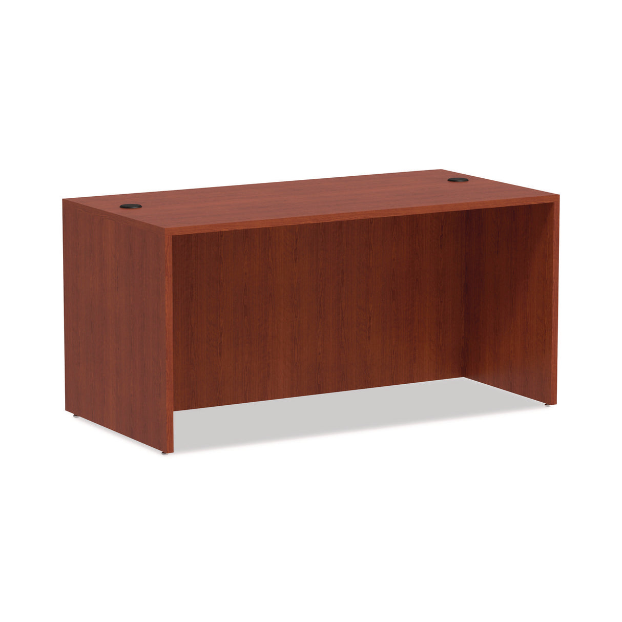 Alera Valencia Series Straight Front Desk Shell, 59.13" x 29.5" x 29.63", Medium Cherry (ALEVA216030MC)