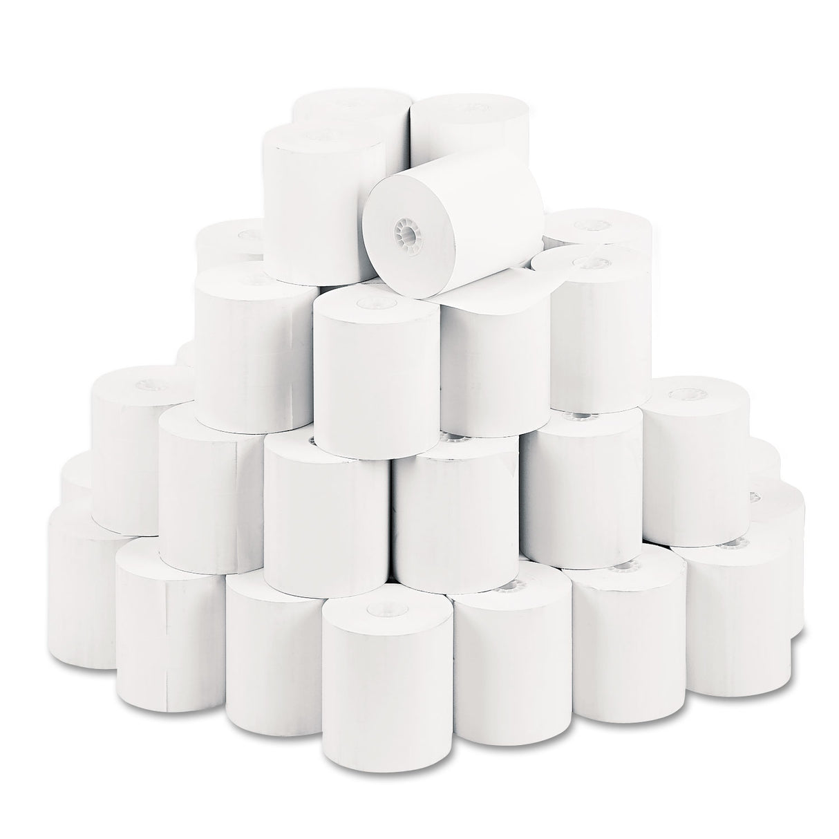 ICONEX Direct Thermal Printing Thermal Paper Rolls, 3.13" x 230 ft, White, 50/Carton (90781278)
