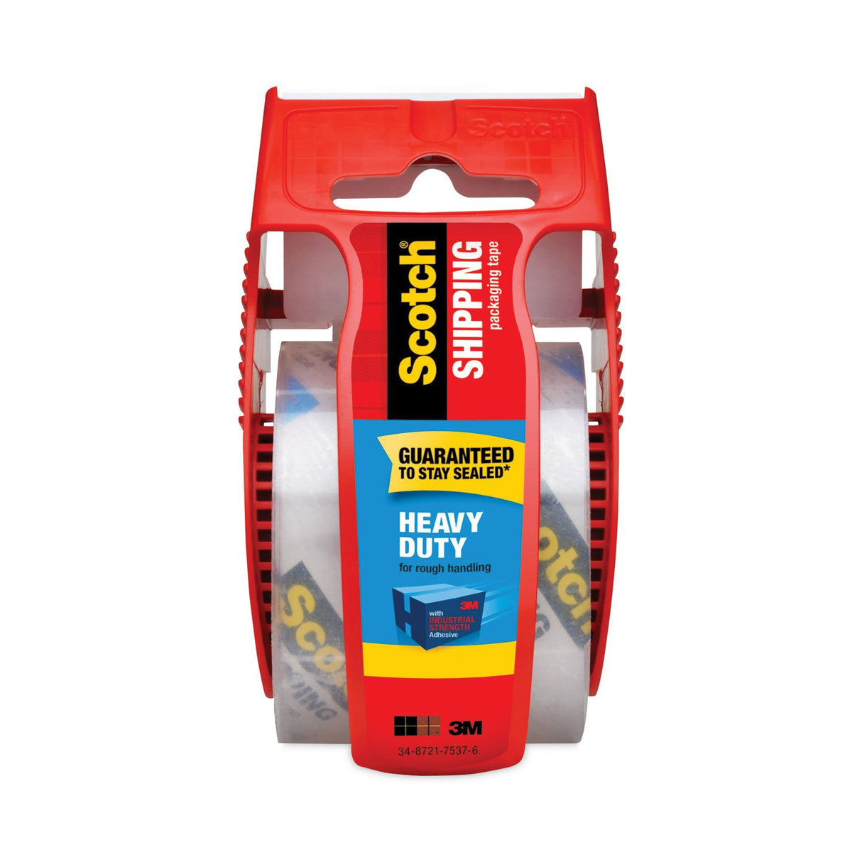Scotch 3850 Heavy-Duty Packaging Tape with Dispenser, 1.5" Core, 1.88" x 66.66 ft, Clear (142)