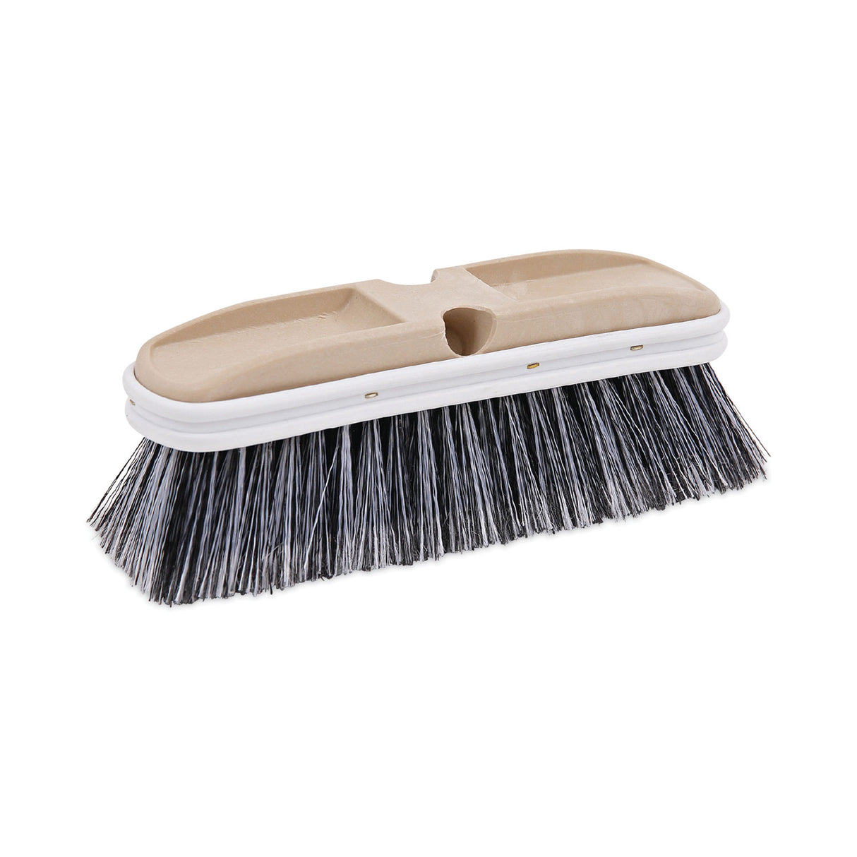 BoardwalkÂ® Polystyrene Vehicle Brush w/Vinyl Bumper, 10" Handle (BWK8410)