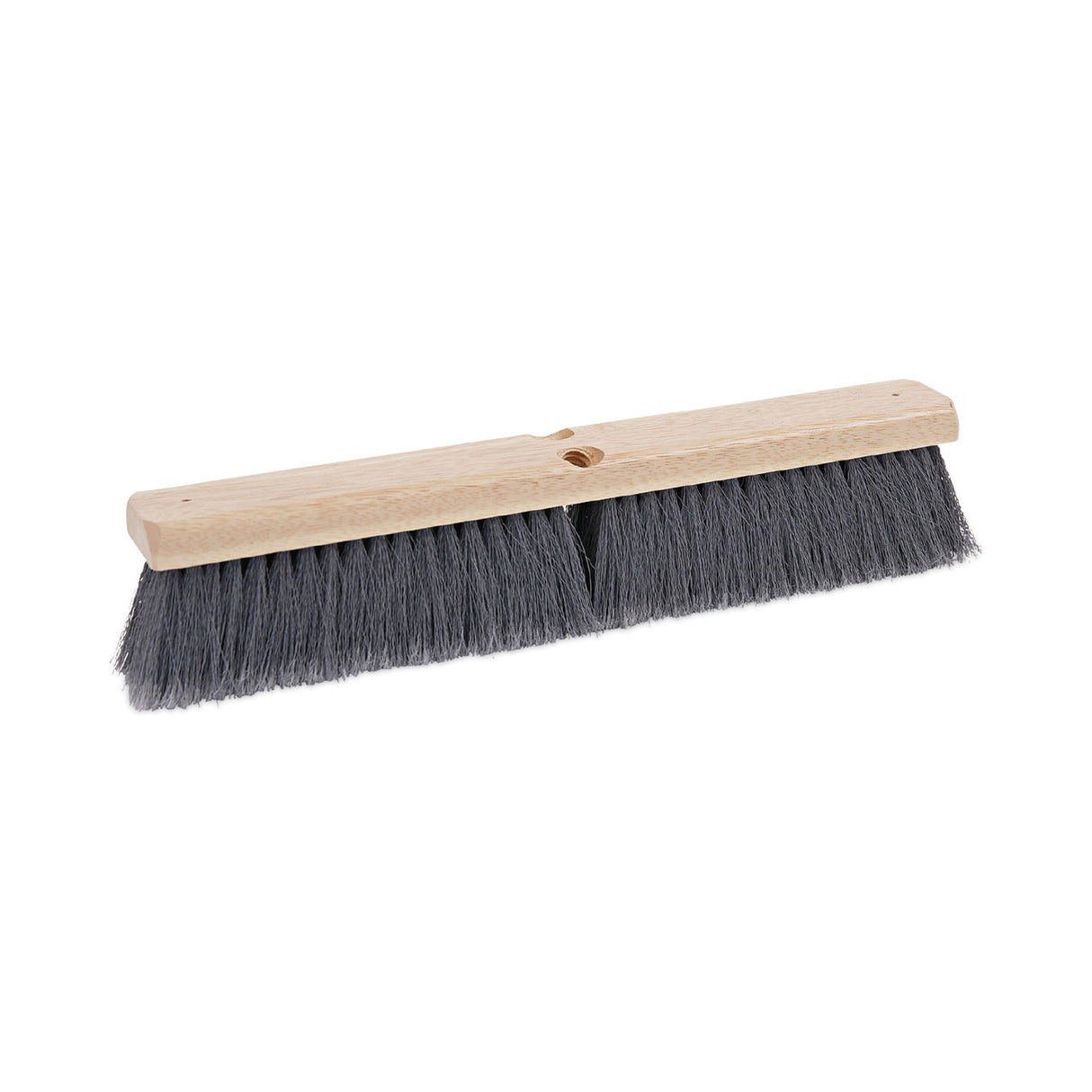 BoardwalkÂ® Floor Brush Head, 18" Head, Flagged Plastic Bristles (BWK20418)