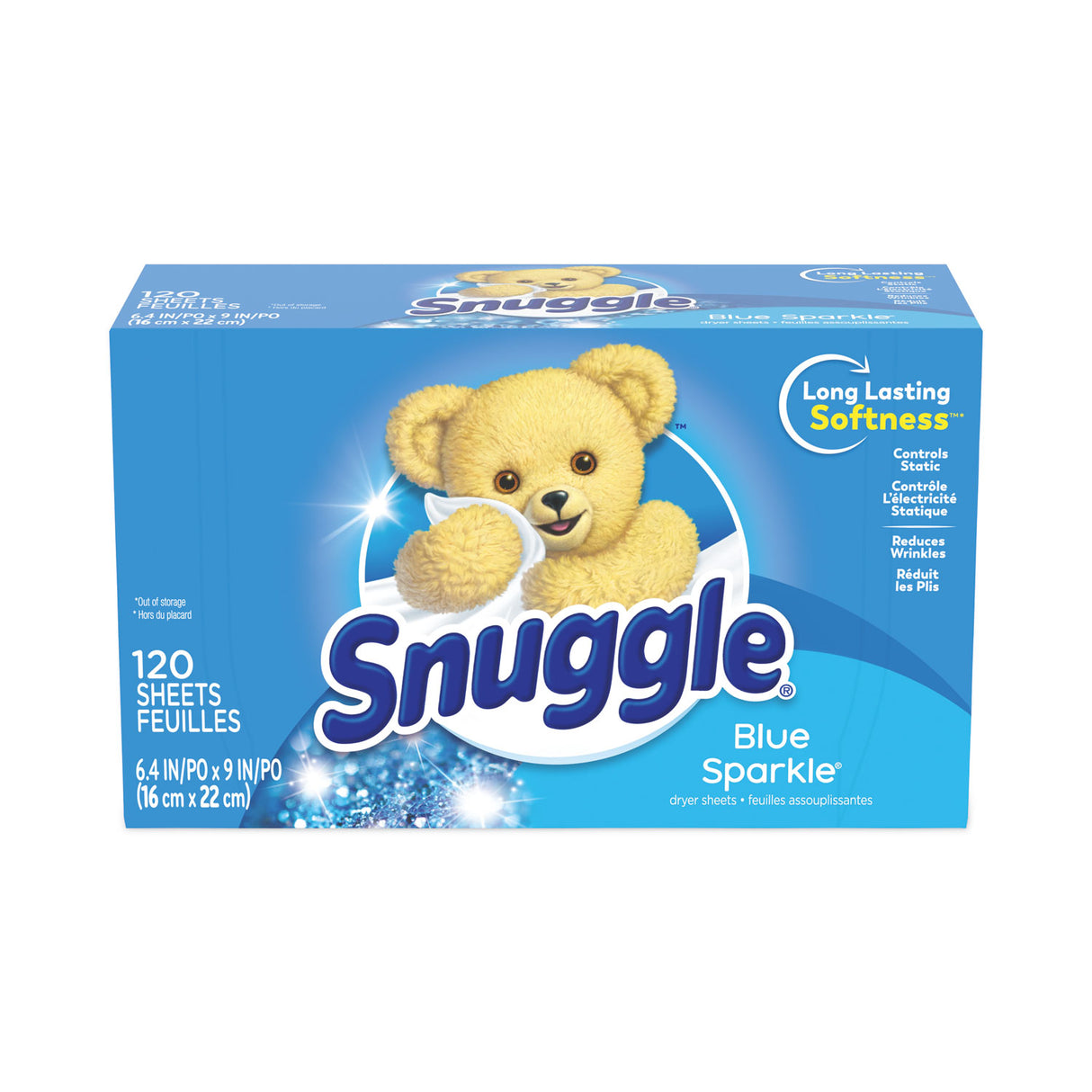 Snuggle Fabric Softener Sheets, Fresh Scent, 120 Sheets/Box, 6 Boxes/Carton (45115)
