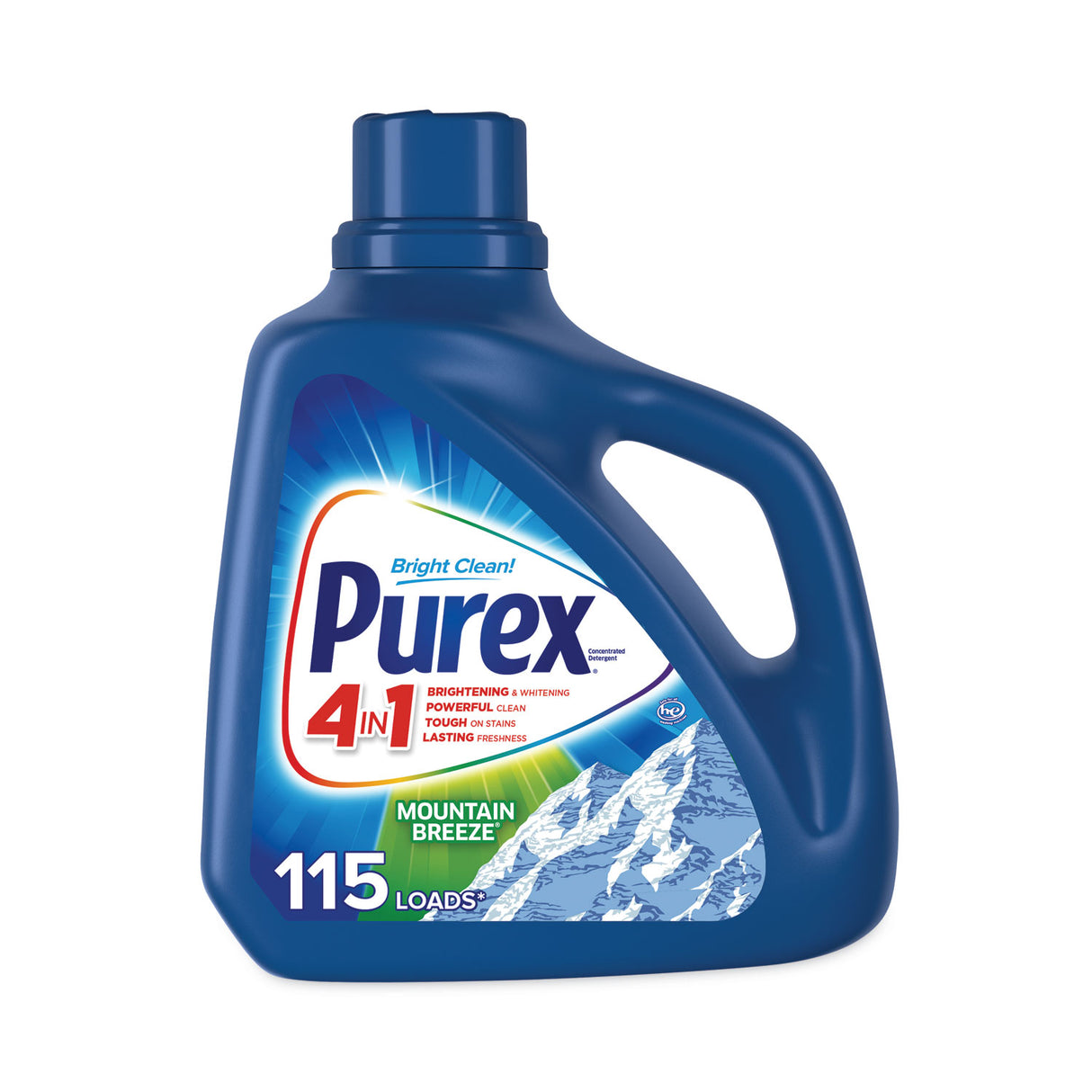 PurexÂ® Liquid Laundry Detergent, Mountain Breeze, 4 Bottles (05016CT)