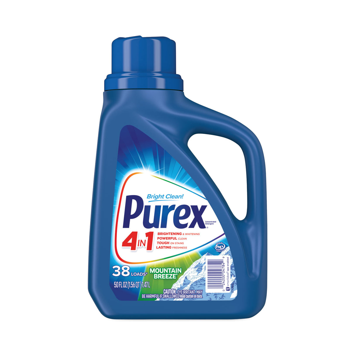 PurexÂ® Liquid Laundry Detergent, 50-oz. Bottle, 6 Bottles (04784CT)