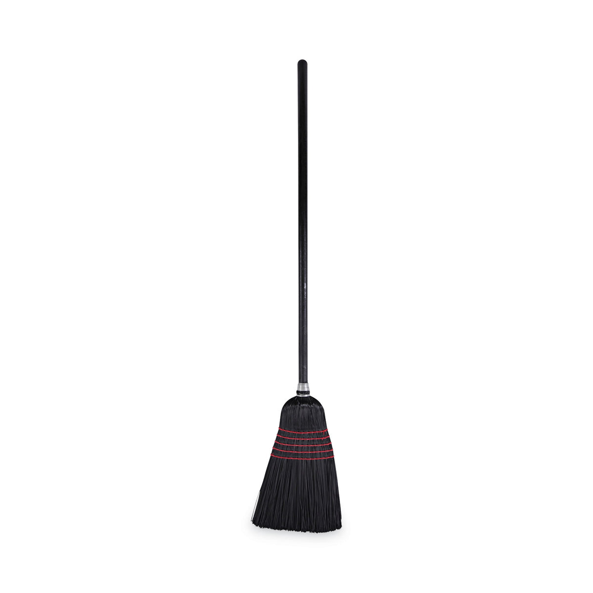 BoardwalkÂ® Push Broom, Poly Bristles, 42" Handle, Black, 12 Brooms (BWK930BP)