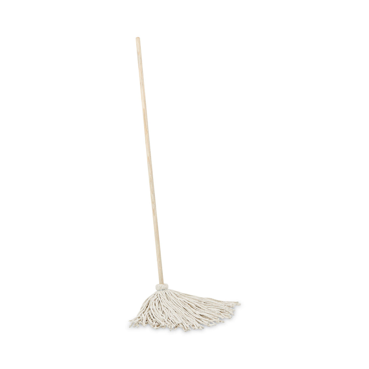 BoardwalkÂ® Deck Mop, 48" Wooden Handles, 16 oz Cotton Mops, 6 Mops (BWK116C)