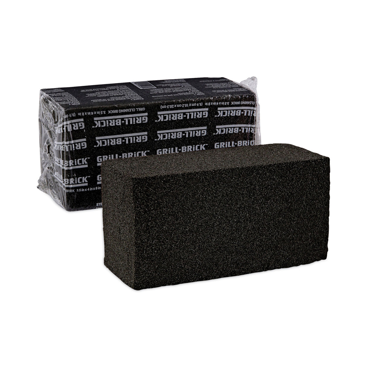 BoardwalkÂ® Grill Brick, 8 x 4, Black, 12 Grill Bricks (BWKGB12PC)