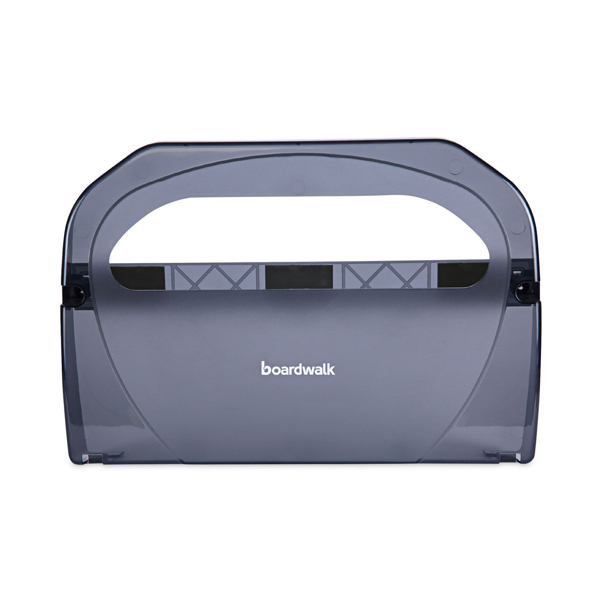 BoardwalkÂ® Seat Cover Dispenser, Plastic, Black, Half-Fold (BWKTS510SBBWEA)