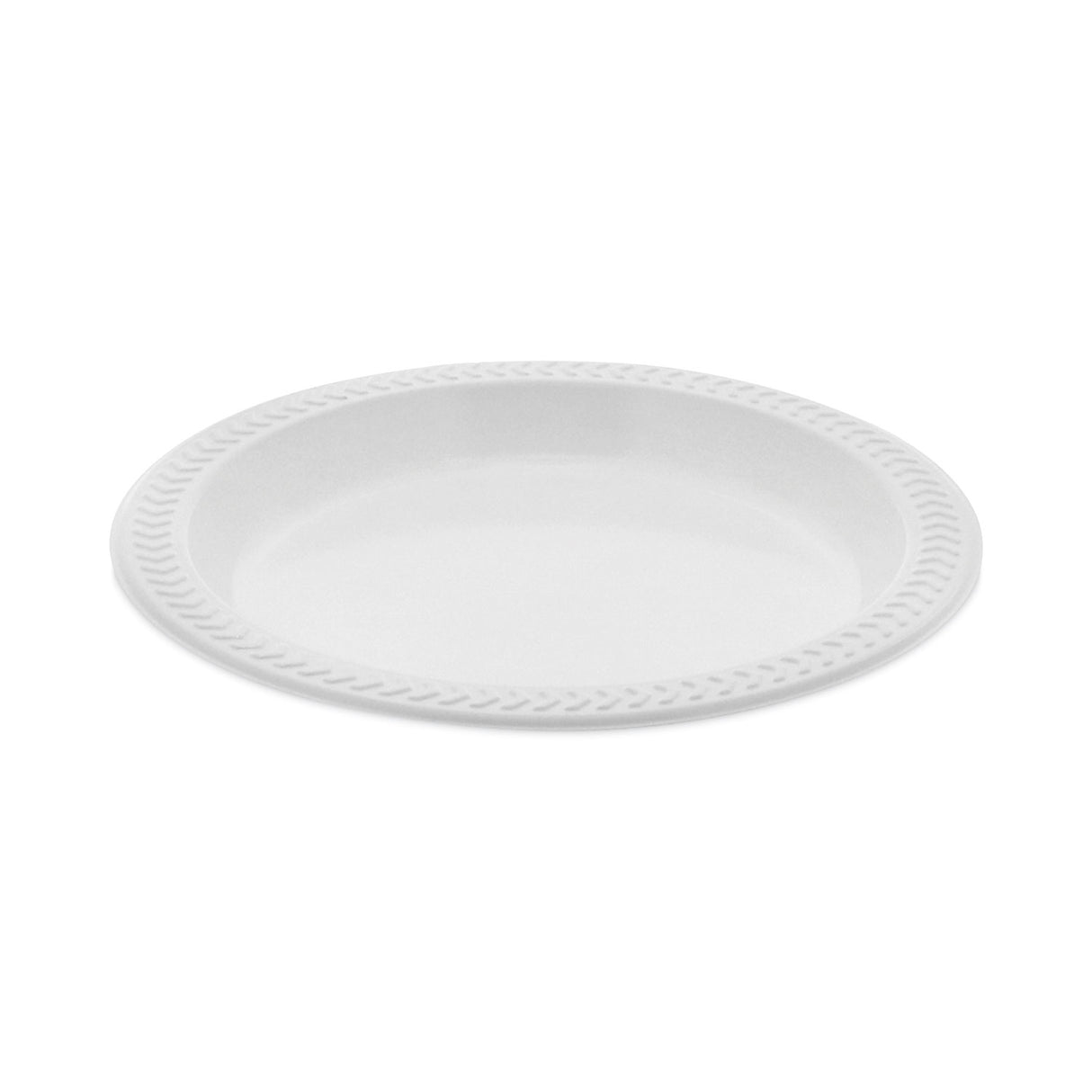 Pactiv Meadoware Impact Plastic Dinnerware, Plate, 6" dia, White, 1,000/Carton (YMI6)