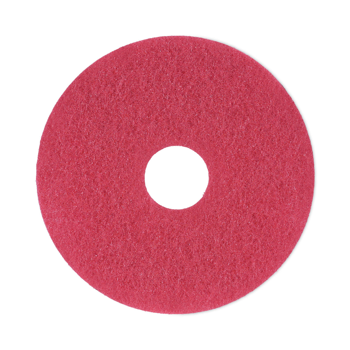 BoardwalkÂ® Standard Floor Pads, 13" dia, Red, 5/Carton (BWK4013RED)