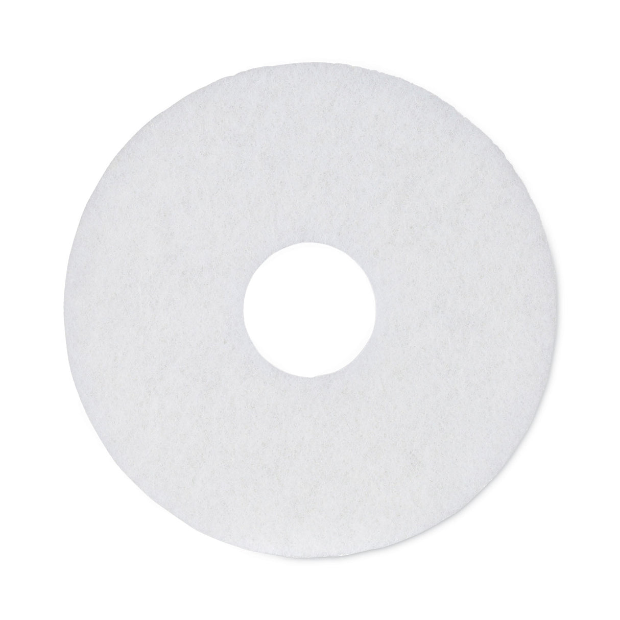 BoardwalkÂ® Standard 12" Diameter Polishing Floor Pads, White, 5 Pads (BWK4012WHI)