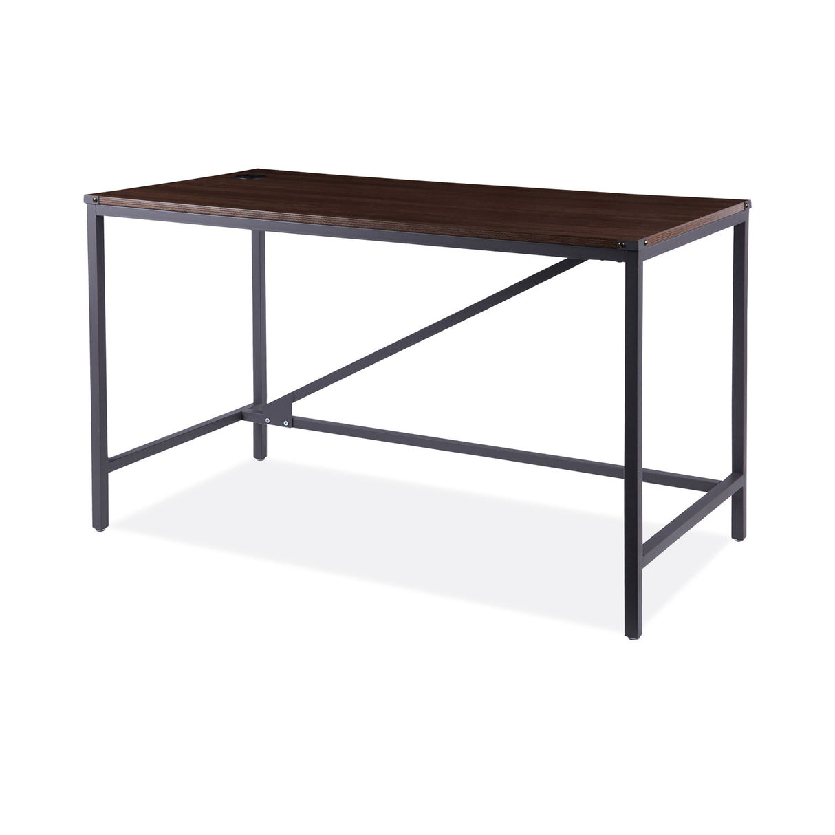 Alera Industrial Series Table Desk, 47.25" x 23.63" x 29.5", Modern Walnut (ALELTD4824WA)