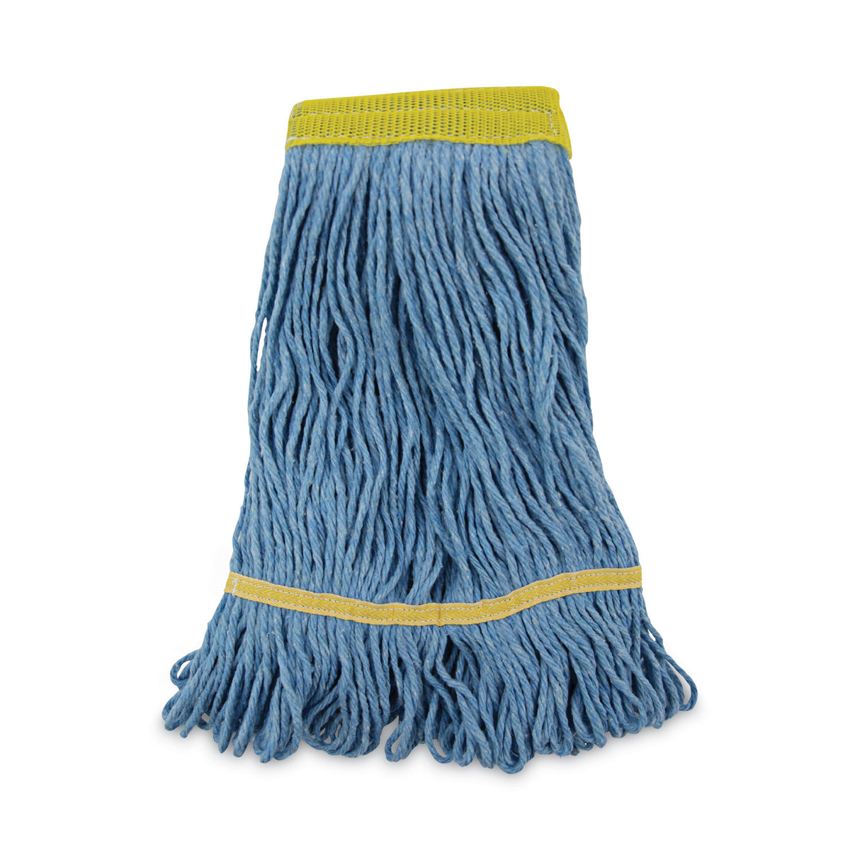 BoardwalkÂ® Super Loop Wet Mop Heads, Small, Blue, 12 Mops (BWK501BL)